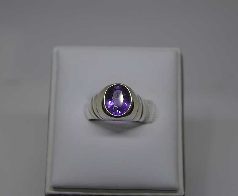 Amatyst Silver Ring