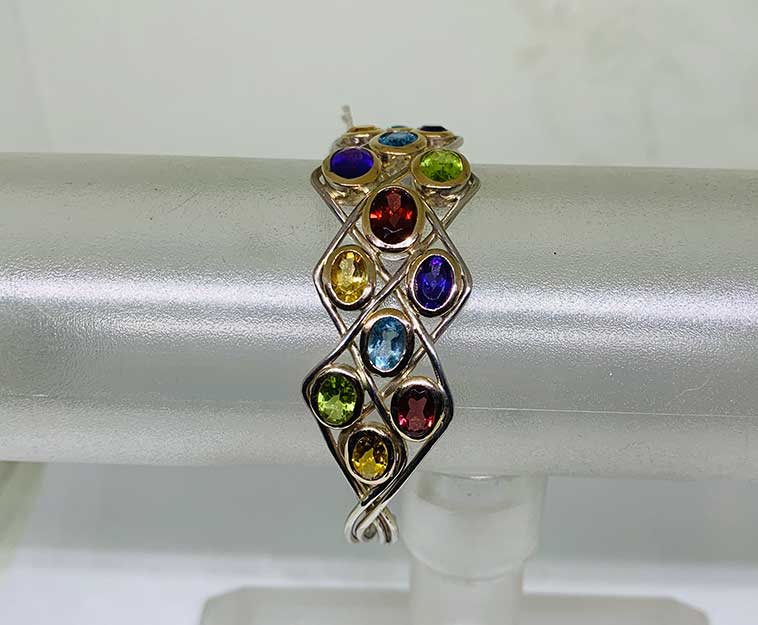 Mix Semi Precious Bangle